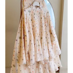 Women's Elegant Floral Print Shirt And Skirt Two-piece Set