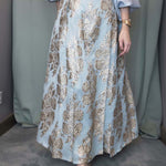 Women's High-waisted Loose-fitting Jacquard A-line Skirt