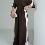 Casual Zip-up Cotton Jumpsuit
