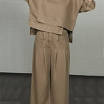 Women's Casual Denim Cotton Top And Pants Two-piece Set