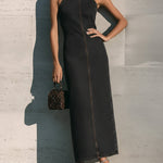 Slim-fit Sleeveless Denim Dress