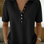 Casual And Cozy Short-sleeved Cotton Sweatshirt