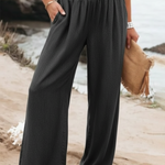Cozy Wide-waisted Denim Wide-leg Pants