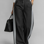 Women's High-waisted Loose-fitting Wide-leg Denim Jeans