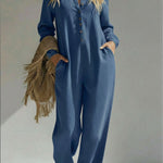 Women's Casual 100% Cotton Jumpsuit