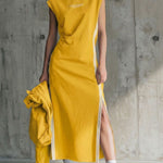 Women's Round Neck Sleeveless Loose-fitting Casual Cotton Dress