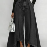 Women's High-Waisted Relaxed Wide-Leg Jeans – Effortless Everyday Comfort