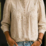 3d Embroidered Cotton Shirt