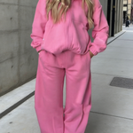 Cozy Travel Hoodie And Pants Two-piece Set