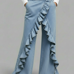 Women's High‑Waisted Relaxed Wide‑Leg Denim Jeans