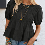 Women's Bubble Short-sleeved Top