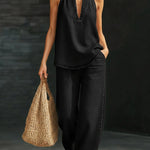 Cozy Minimalist Two-piece Denim Set