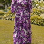 Artistic Printed Linen And Cotton Dress