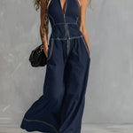 🔥 Casual Zippered Cotton Jumpsuit — The Ultimate Everyday Must-Have