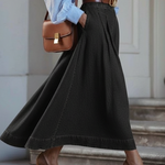 Elegant Stylish Irregular Hem Denim Skirt