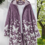 Butterfly Dream Knitted Hooded Cardigan