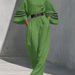 Loose And Comfortable Linen And Cotton Jumpsuit