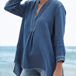 Women's Casual Cotton Denim Shirt