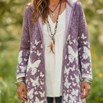Butterfly Dream Knitted Hooded Cardigan