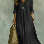 Romantic Ruffled Collar Denim Dress