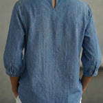 Women's Casual Denim 3/4 Sleeve Top