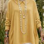Retro Peter Pan Collar Irregular Hem Sweater Pullover
