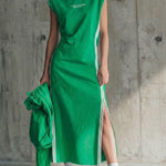 Women's Round Neck Sleeveless Loose-fitting Casual Cotton Dress
