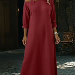 Casual Single Shoulder Strap Linen-cotton Dress