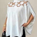 Women's Mesh Off-shoulder Top