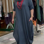 Women's Cozy Loose Long-sleeved Dress