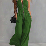🔥 Casual Zippered Cotton Jumpsuit — The Ultimate Everyday Must-Have
