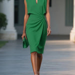 Elegant Slim Fit Sleeveless Dress