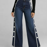 Stylish Casual Button-down Jeans
