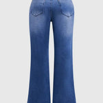 Women's Casual Slim-fit Embroidered Flared Jeans
