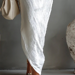 Elegant Irregular Off-the-shoulder Maxi Dress