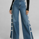 Stylish Casual Button-down Jeans