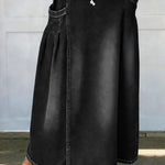 Women's High-waisted Casual Loose Denim Skirt
