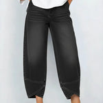 Women's Casual Cross-design Cotton Denim Jeans