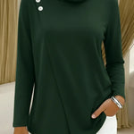 Women's Cozy High-neck Stretch Top