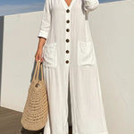 Women's Cozy And Casual Linen And Cotton Jumpsuit