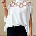 Women's Mesh Off-shoulder Top