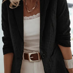 Women's Elegant Lace Button Jacket
