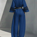 Loose And Comfortable Linen And Cotton Jumpsuit