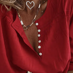 Women's Elegant Lace-trimmed Button-down Shirt