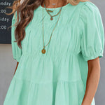 Women's Bubble Short-sleeved Top