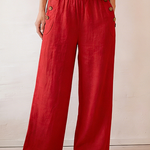 Cozy Breathable Loose Linen Cotton Wide-leg Pants