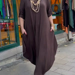 Women's Cozy Loose Long-sleeved Dress