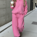 Cozy Travel Hoodie And Pants Two-piece Set