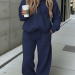 Cozy Travel Hoodie And Pants Two-piece Set