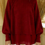 Women's Solid Color Patchwork Long Sleeve Casual Loose Hooded Sweatshirt